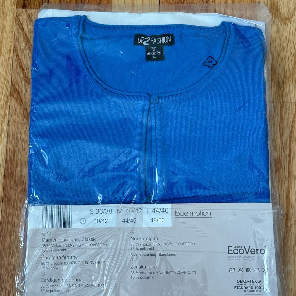 Blue Cardigan Sweater - Picture 4 of 5